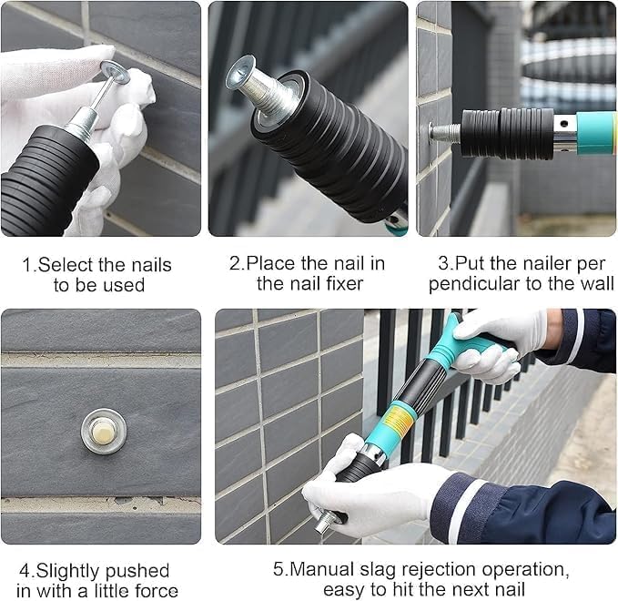 Fastner Steel Nail Gun Tool | Mini Nail Fixation Tool & Accessories with 20 Nails